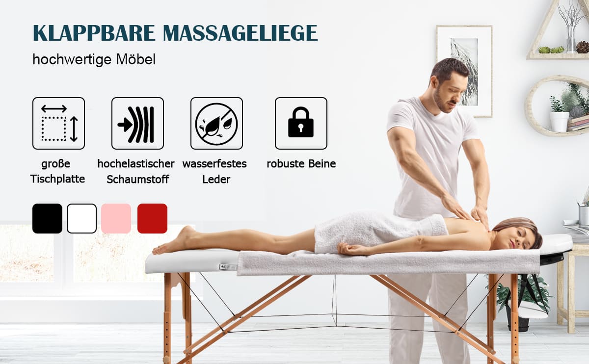 therapieliege mit tragetasche