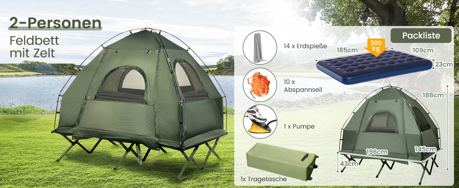 Campingzeltbett