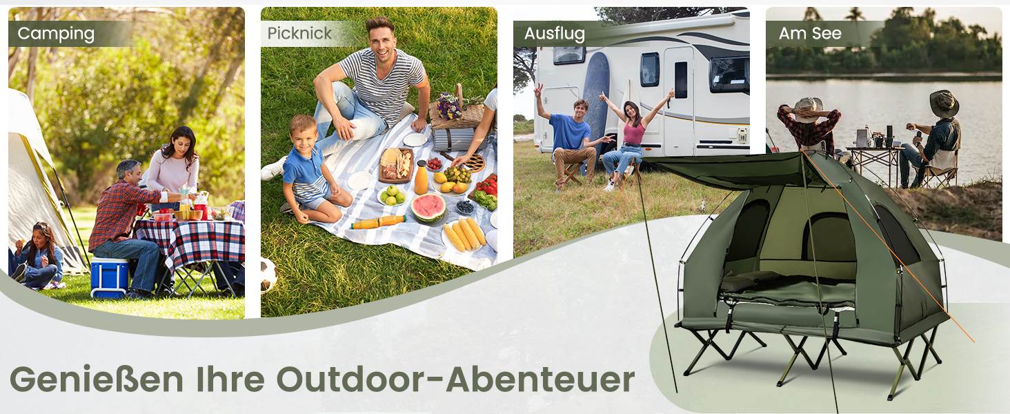 Campingzeltbett