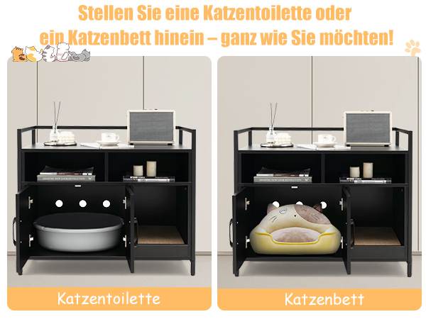Geräuschreduzierendes Katzenklo Gehäuse