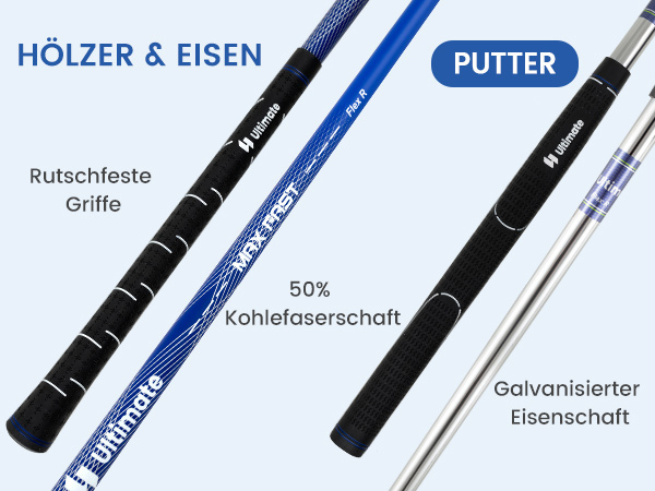 Leichtes Graphitschaft Set