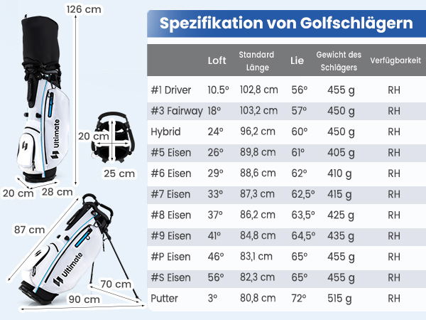Leichtes Graphitschaft Set