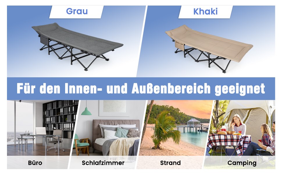 Liegebett mit Tragetasche