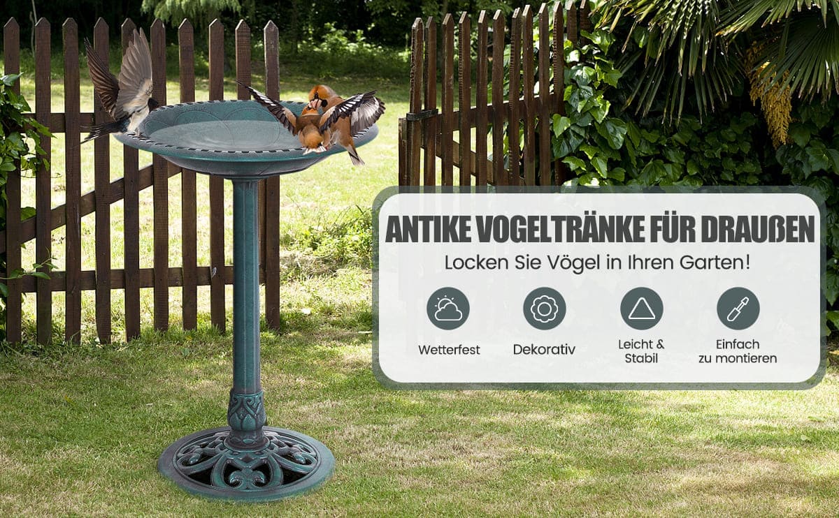 Standvogelfuttertränke für draußen