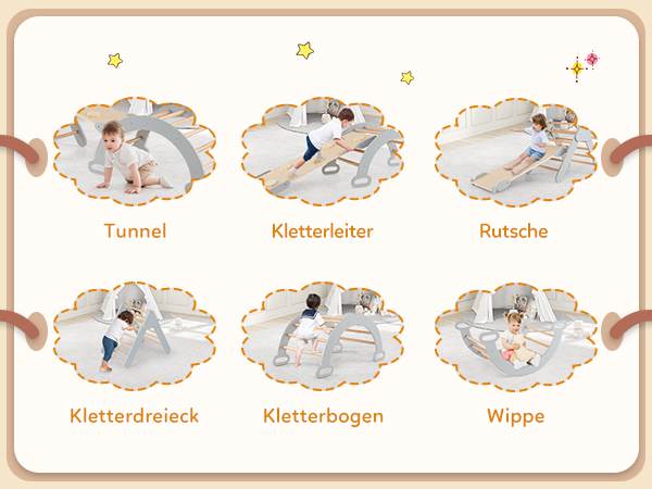Entwicklungsfördernder Kletterbogen