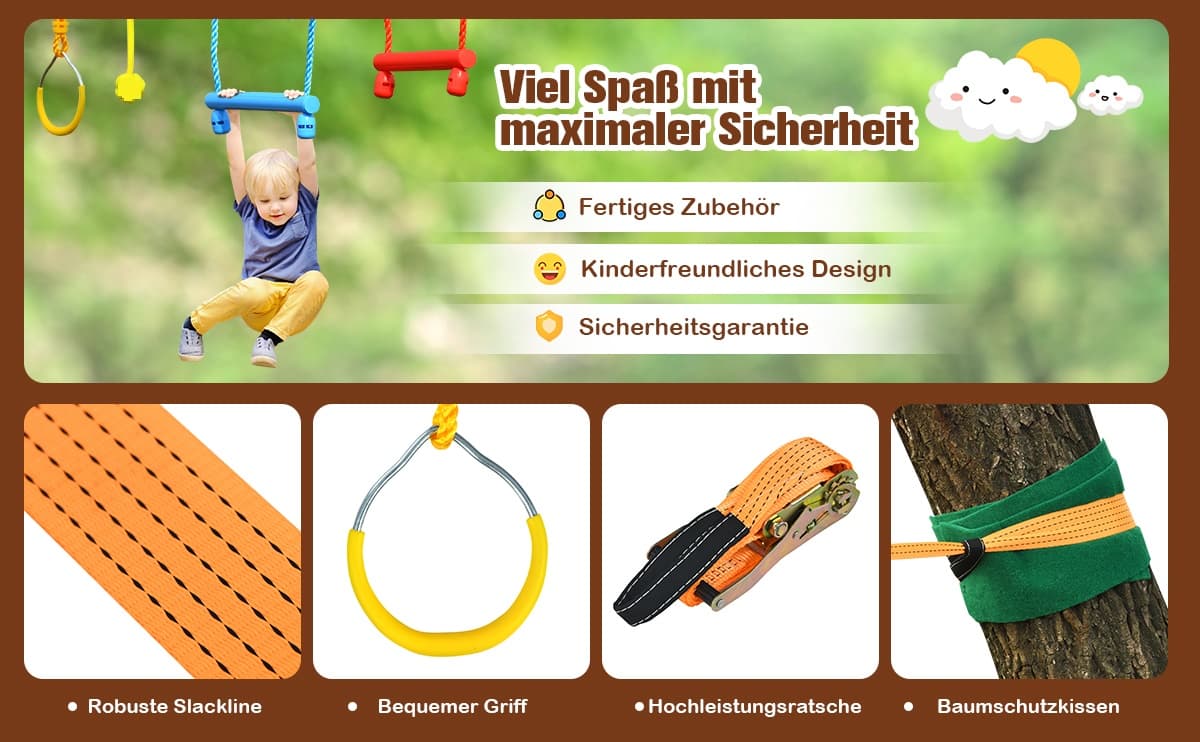 outdoor ninja hindernisparcours set