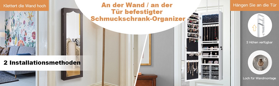 Schmuckschrank mit Spiegel