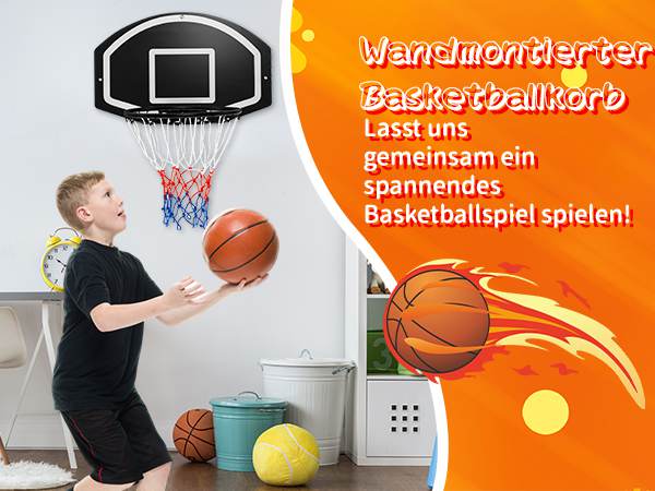 Wandmontierter Basketballkorb