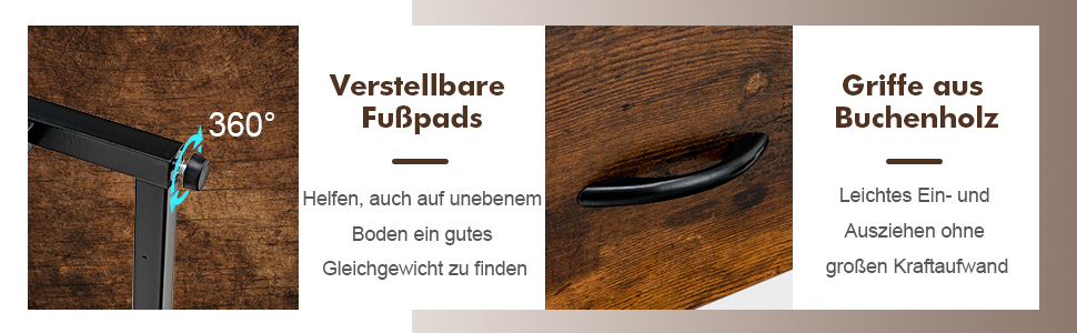 Aufbewahrungsschrank mit 3 Schubladen