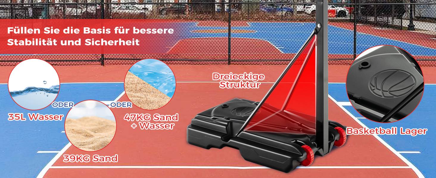 tragbarer Basketballkorb