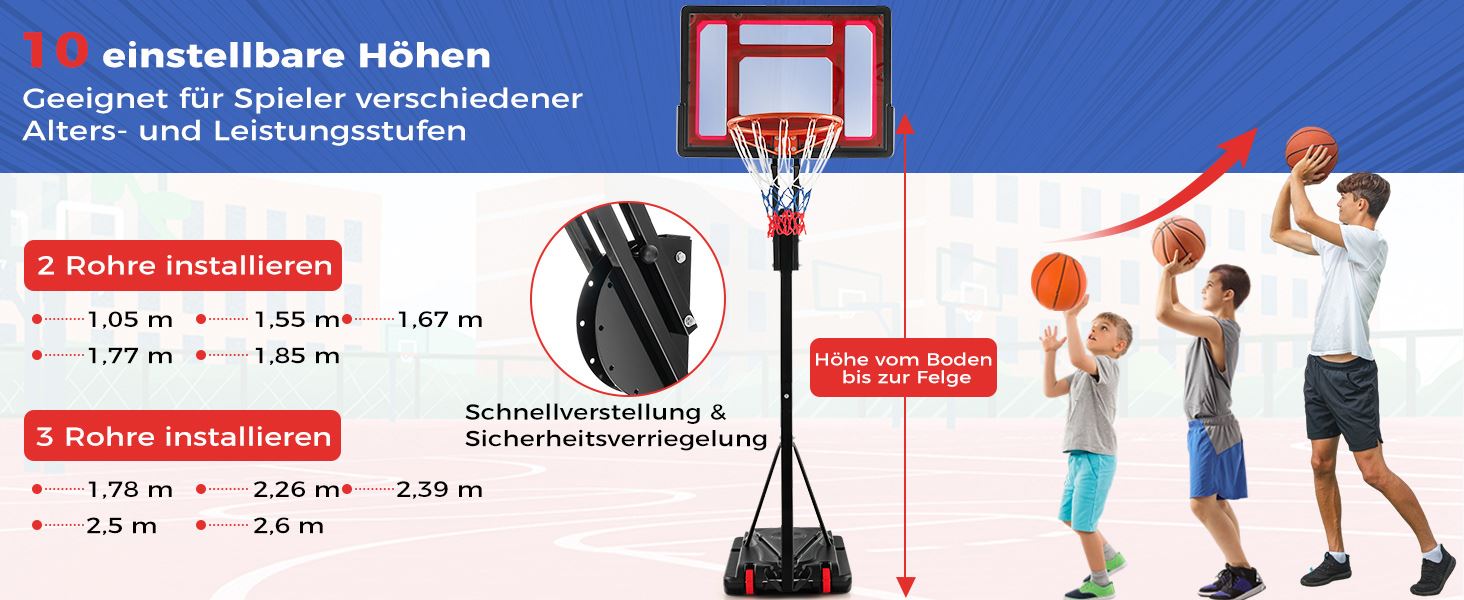 tragbarer Basketballkorb & Ziel
