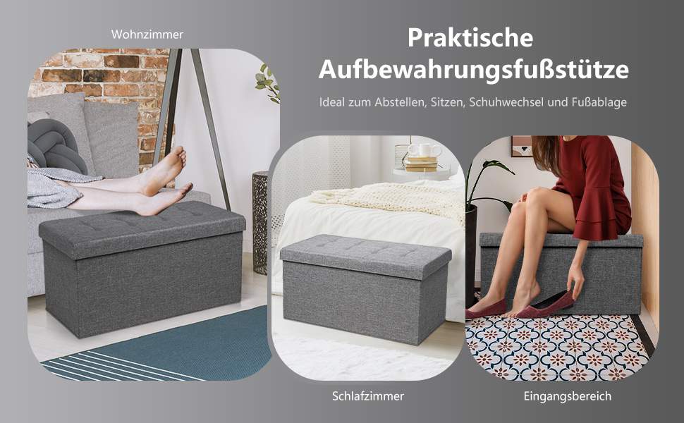 Gepolsterte Fußbank