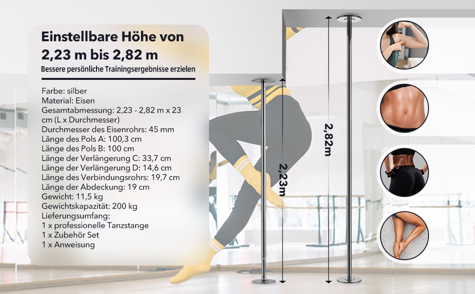 Tanzstange portabel