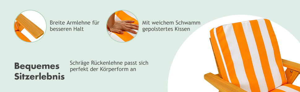 kinder chaiselounge mit kissen