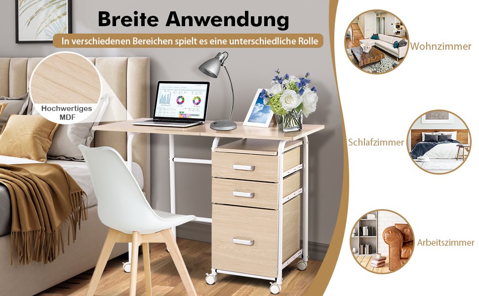 klappbarer schreibtisch