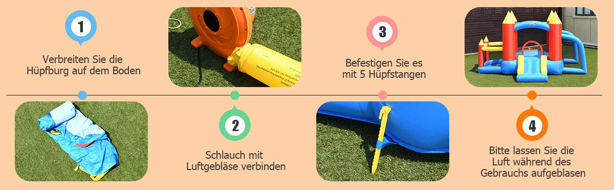 kleine indoor outdoor für kinder zum springen