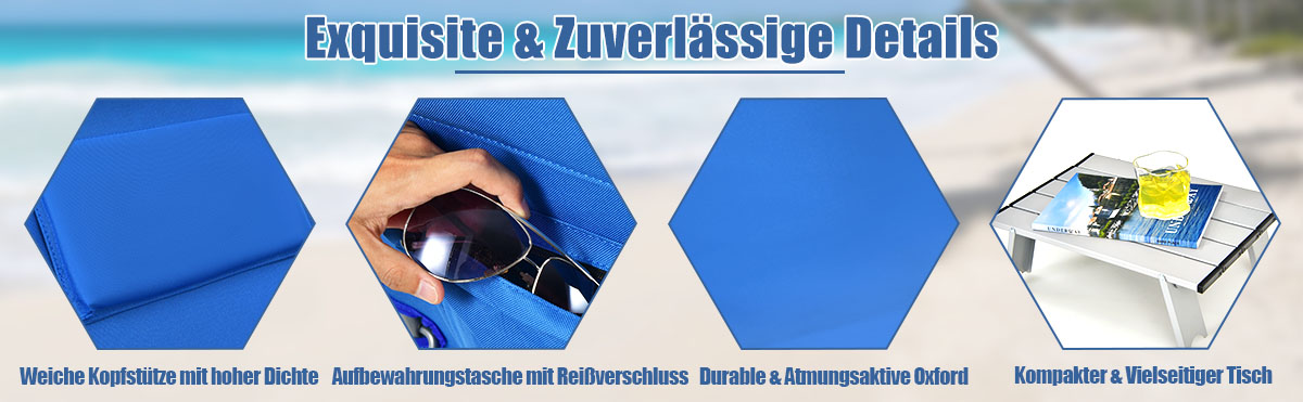 strand- und liegestuhl