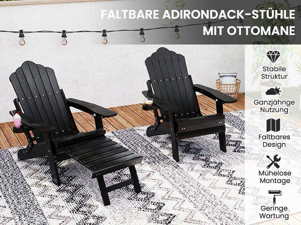 Klassischer Adirondackstuhl