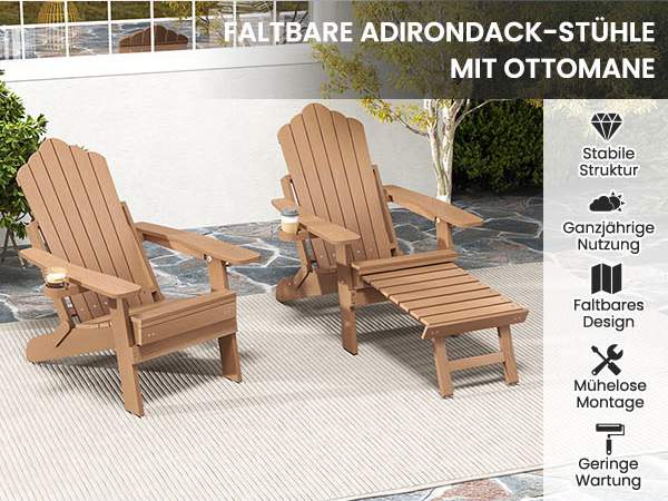 Klassischer Adirondackstuhl