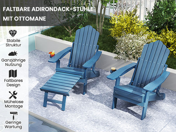 Klassischer Adirondackstuhl