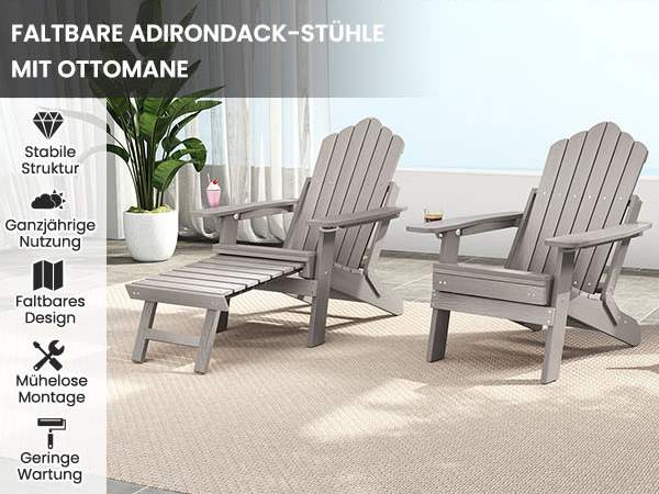 Klassischer Adirondackstuhl