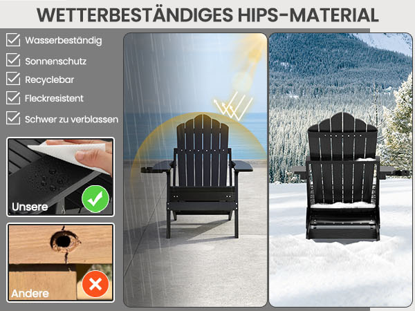 Klassischer Adirondackstuhl