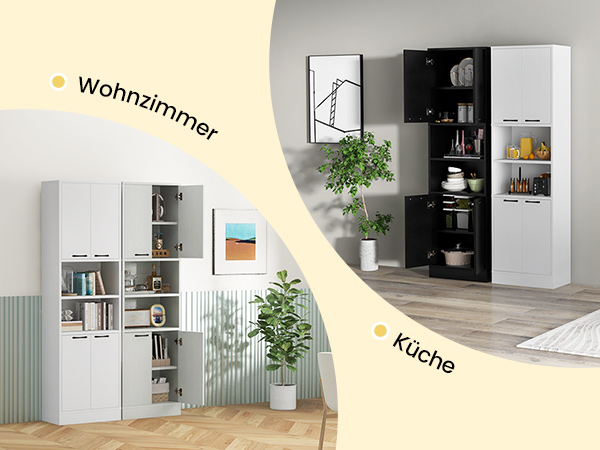 Freistehender Hochschrank