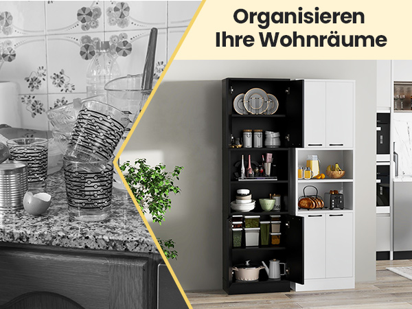 Freistehender Hochschrank