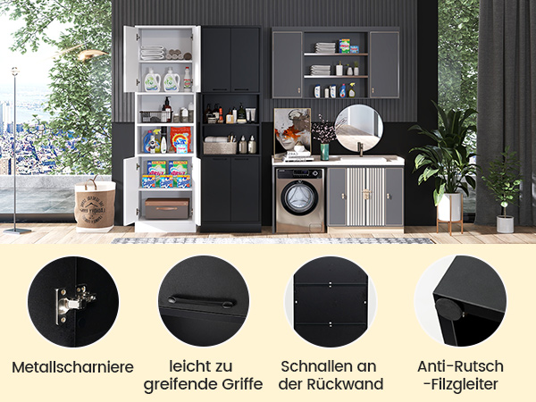 Freistehender Hochschrank