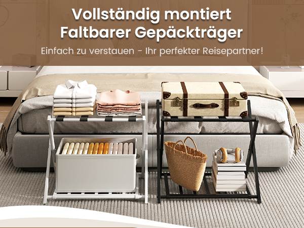 Platzsparende Gepäckablage