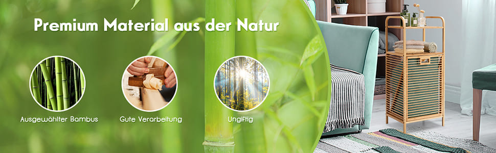 wäschekorb mit 2 etagen & 1 futter