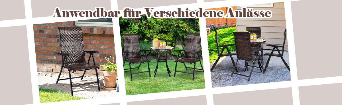 rattan terrassenstühle