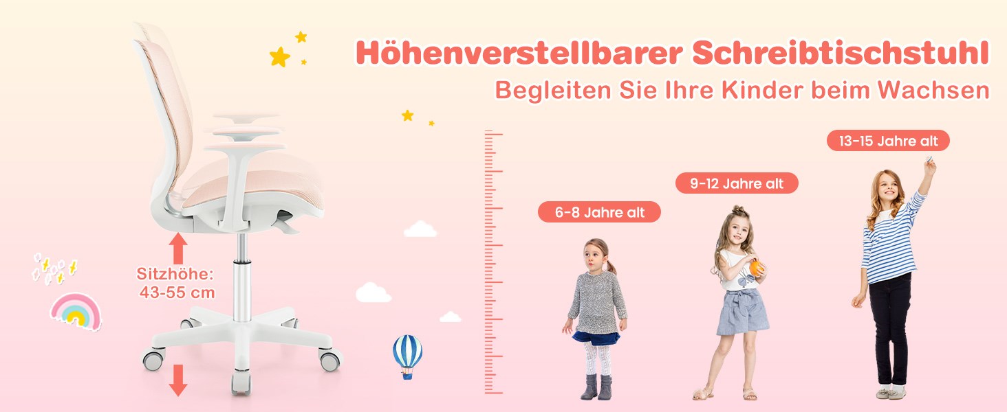 Kinderstudiencomputersessel
