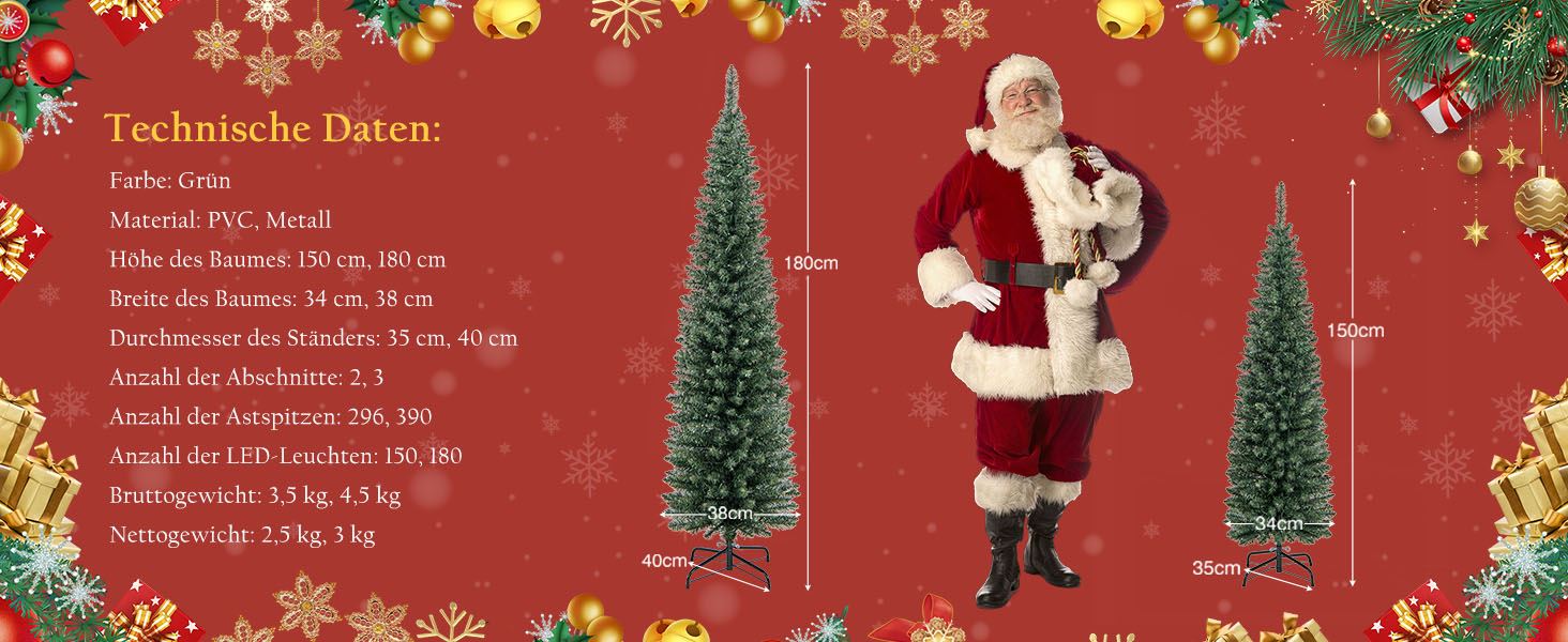150m hoher weihnachtsbaum