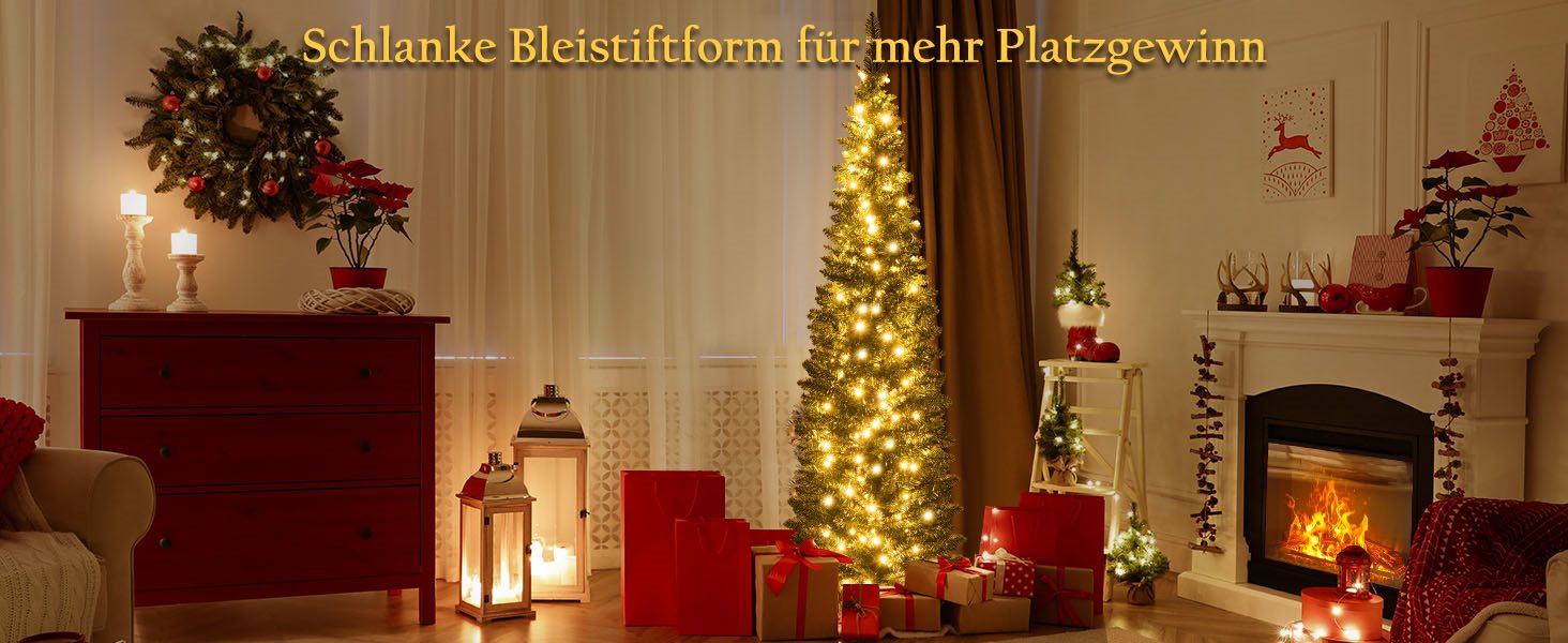beleuchteter christbaum