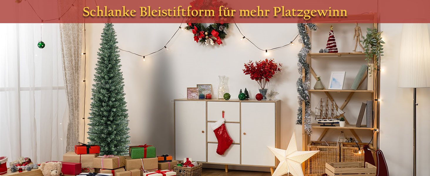 schlanker festtagsbaum
