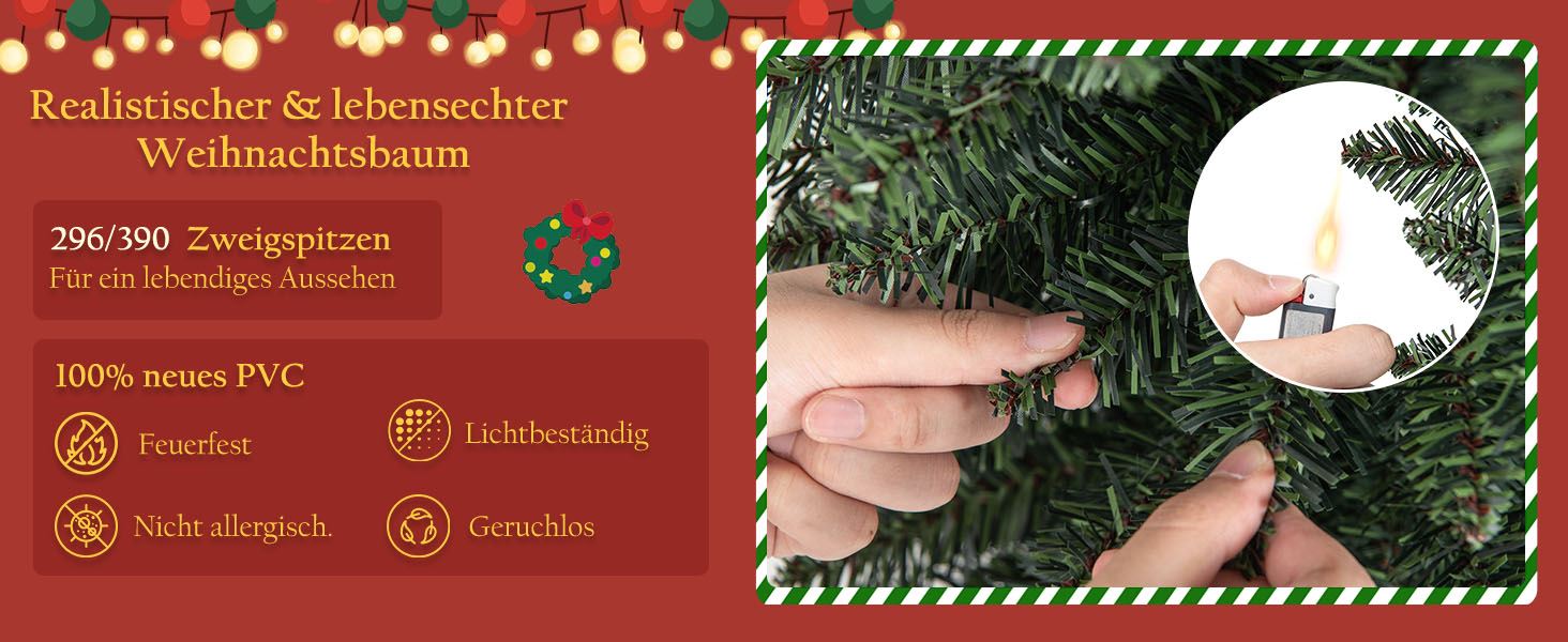 schlanker weihnachtsbaum