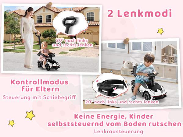Praktisches Schiebeauto