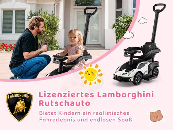 Praktisches Schiebeauto