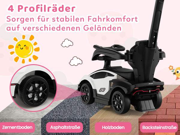 Praktisches Schiebeauto