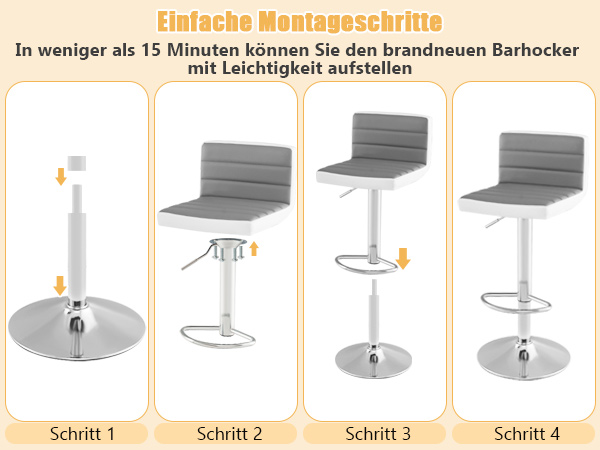 Höhenverstellbarer Barhocker