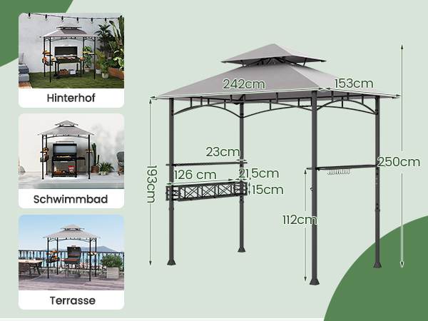 Vielseitiger Grillpavillon