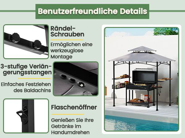 Vielseitiger Grillpavillon