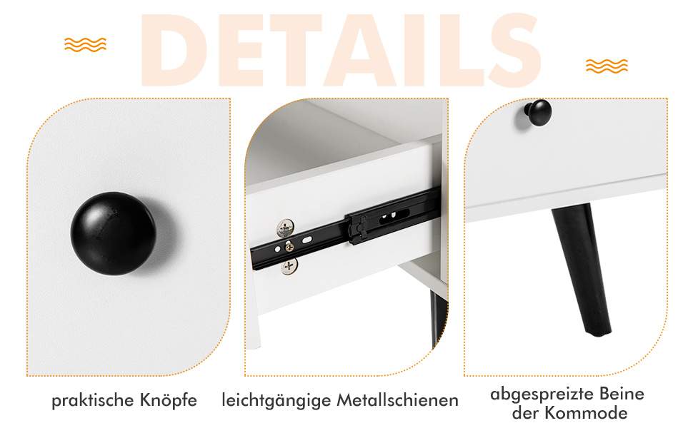 Vielschichtiger Schubladenschrank
