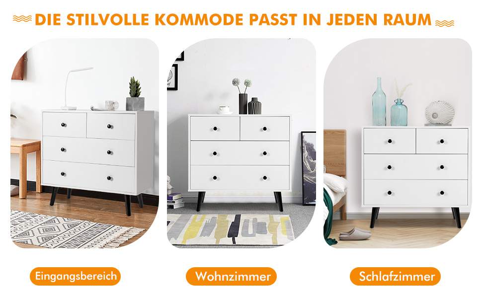 Vielschichtiger Schubladenschrank