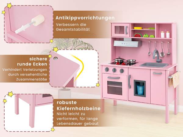 Kindgerechte Holzküche