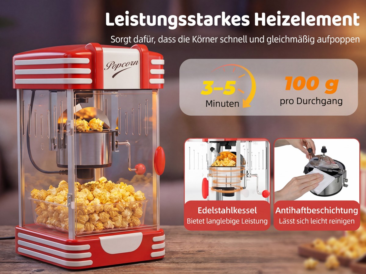 Popkornautomat mit Zucker