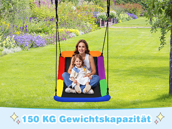 baumschaukel mit 2 seilen