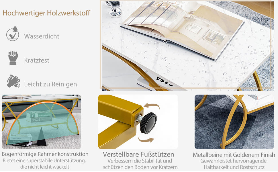 Couchtisch mit Stauraum
