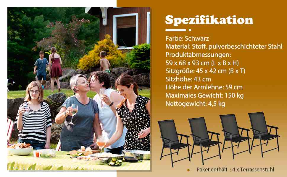Wetterfester Gartenstuhl